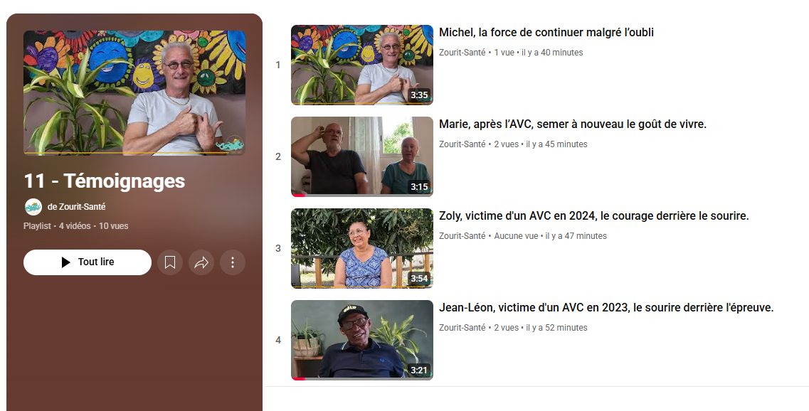 Journée Mondiale de l’AVC – Témoignages